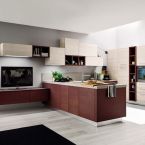 Cucina zenzero impiallacciata legno rovere Promozione Sicilia offerta sconti arredamento 4